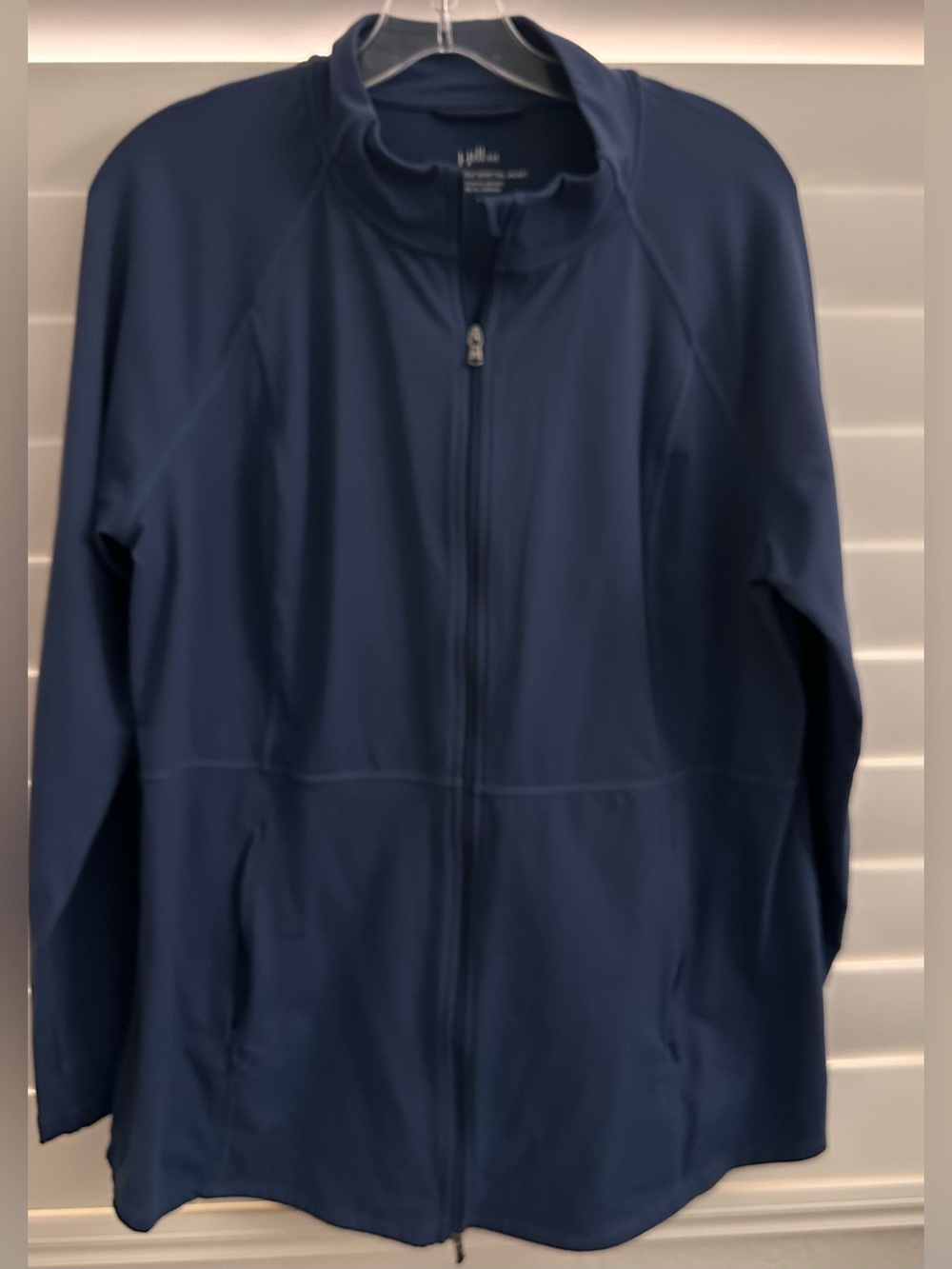 J Jill Fit Out & About Women’s Blue Full-Zip Jacket Large
